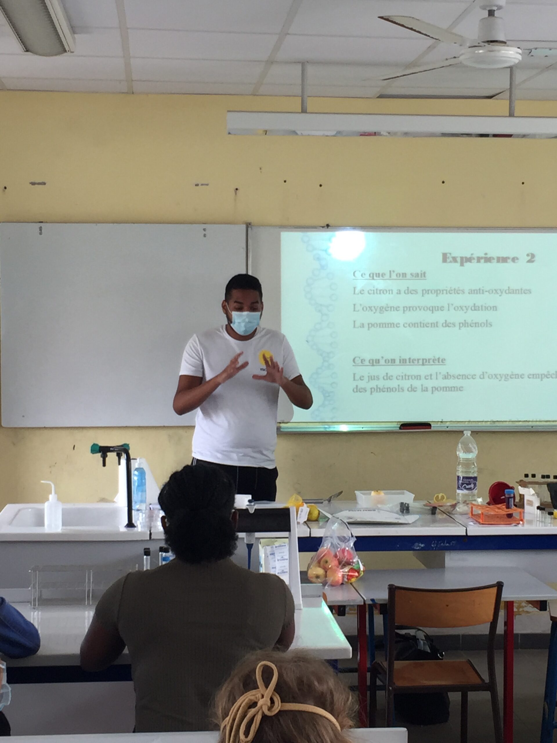Damien Euphrasie, étudiant à l'université de la Réunion
